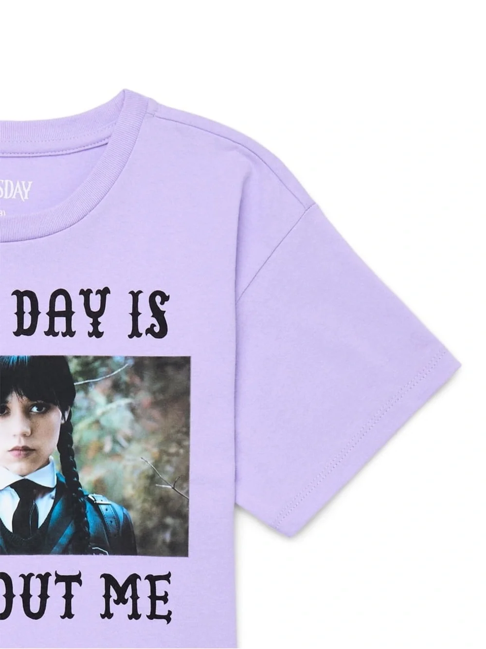 Wednesday Addams Girls Halloween Short Sleeve Graphic T-Shirt